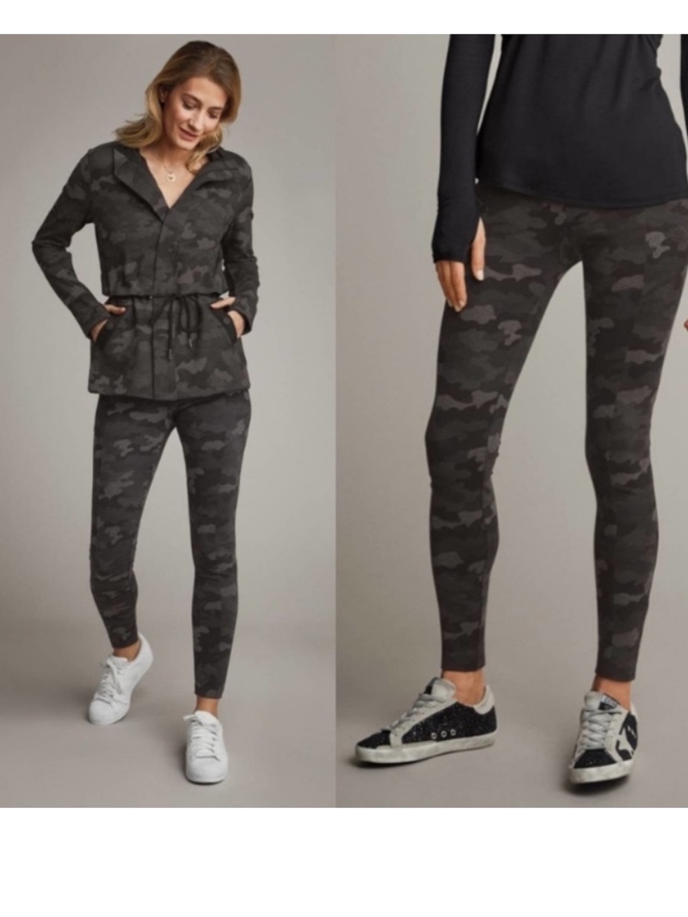CAbi 3931 ATC Grey Camo‎ High Waist Leggings S